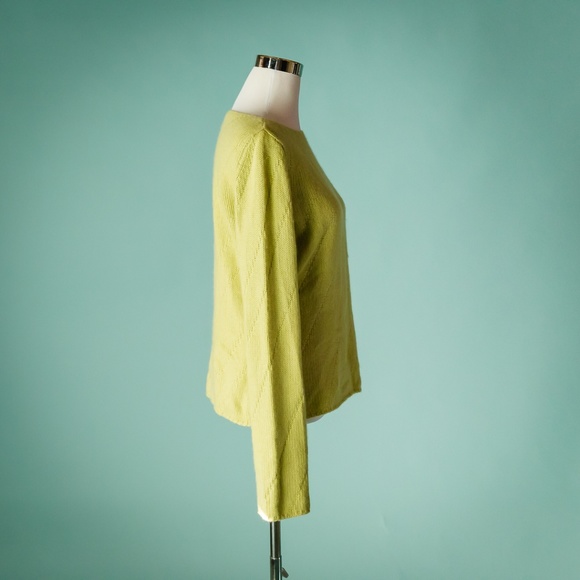 Ann Taylor M Green Cashmere Boat Neck Sweater - Picture 3 of 5